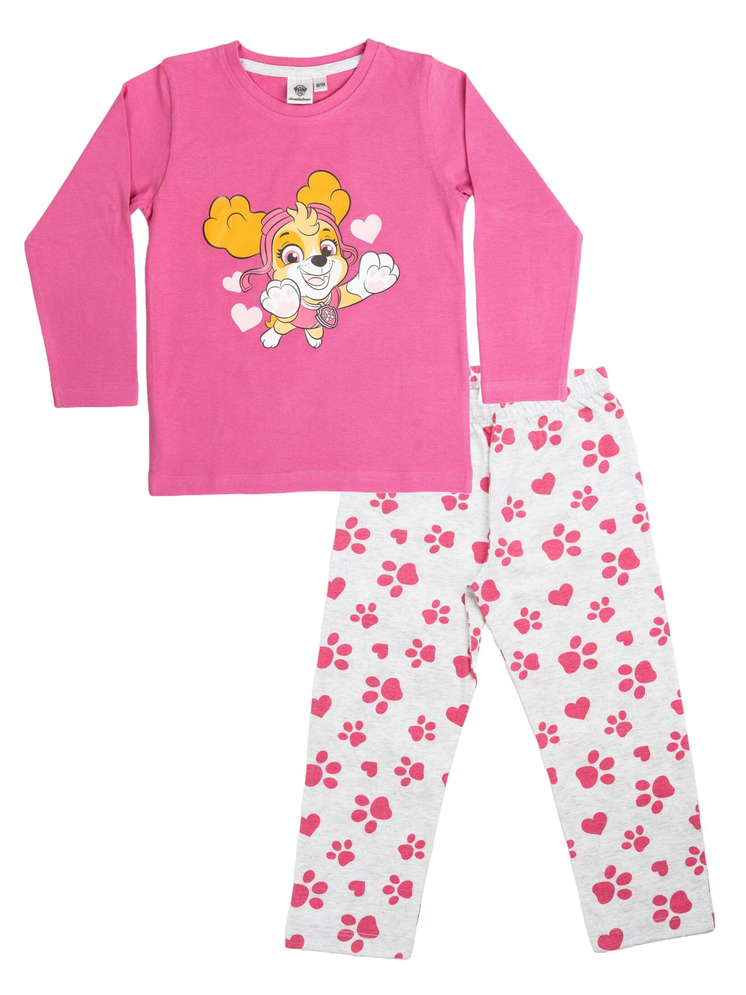 Paw Patrol Pajamas 'Skye Paws' in Pink: front