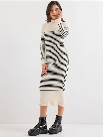 Bigdart Gebreide jurk in Beige