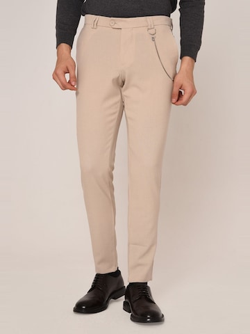 Antioch Slimfit Broek in Beige: voorkant
