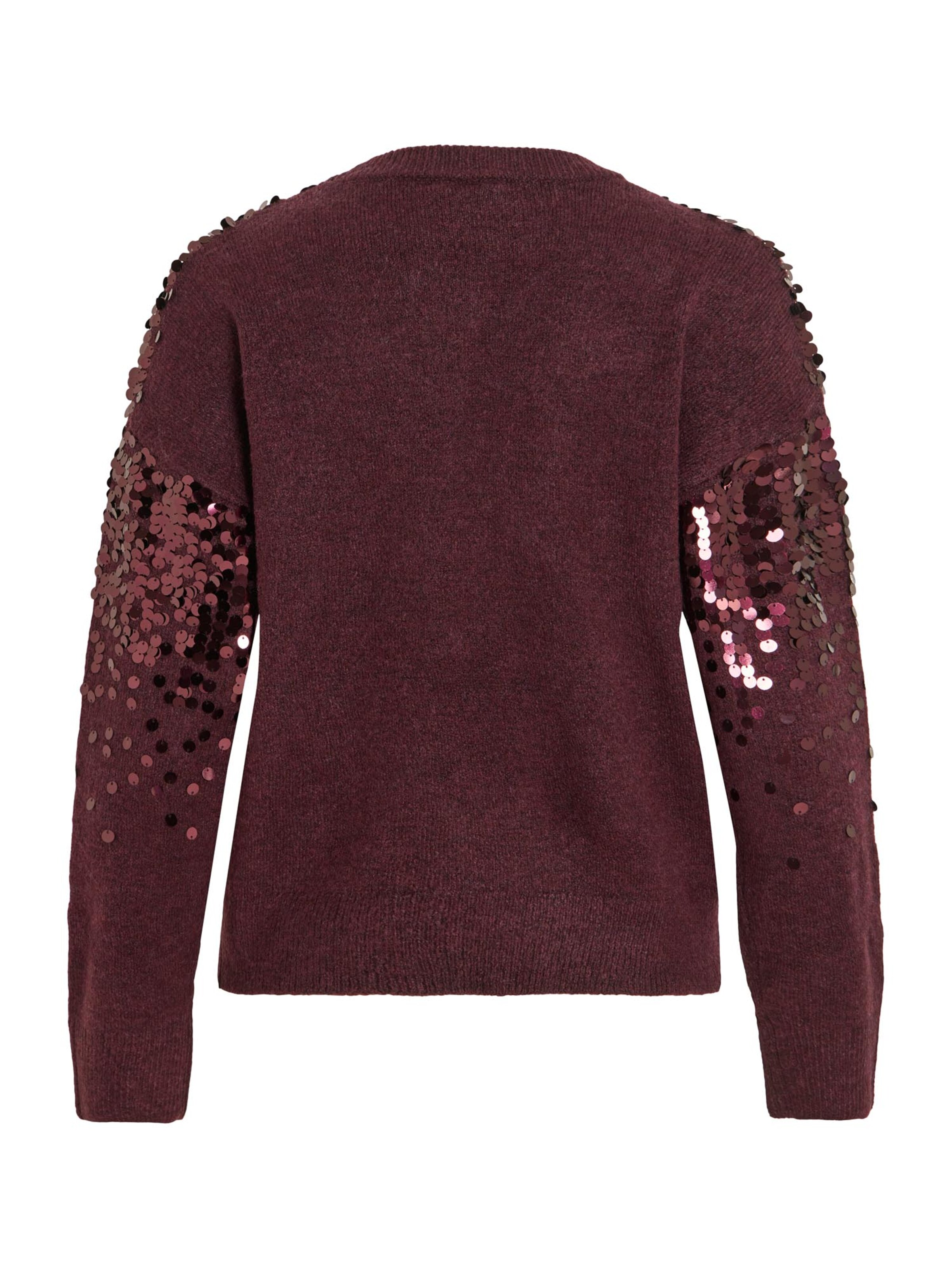VILA Sweater 'SIQUIN' in Purple