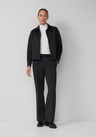 s.Oliver BLACK LABEL Wide leg Broek in Zwart