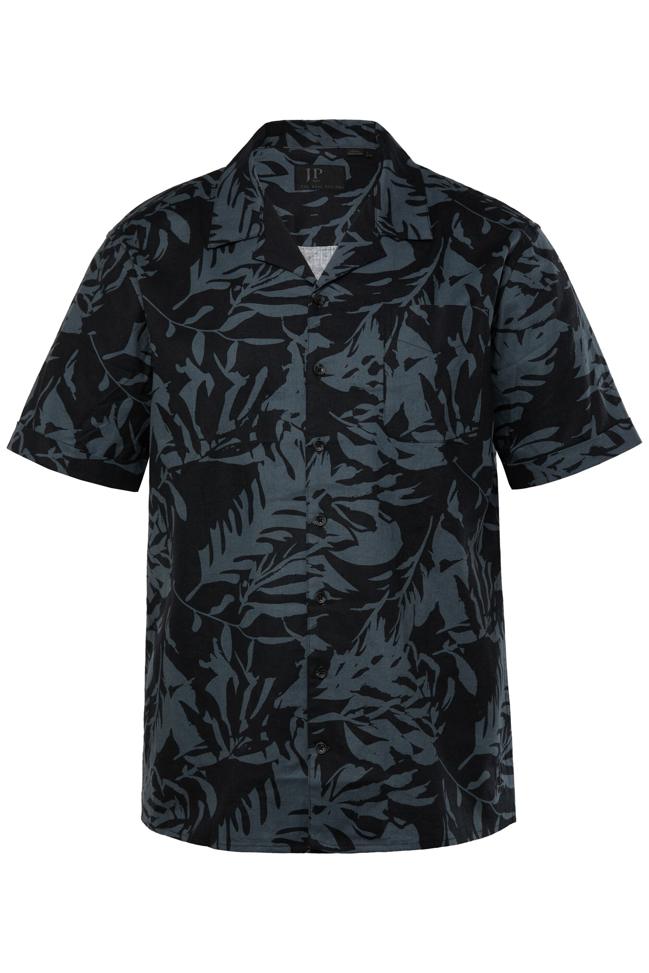 JP1880 Comfort fit Button Up Shirt in Grey: front