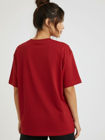 WEARABLE STORIES Shirt 'Kiss me' in Rood