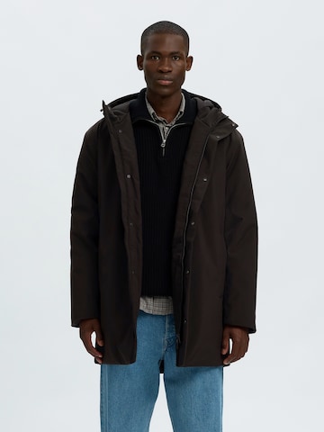 Parka di mezza stagione 'SLMFRANKLIN' di SELECTED in nero: frontale