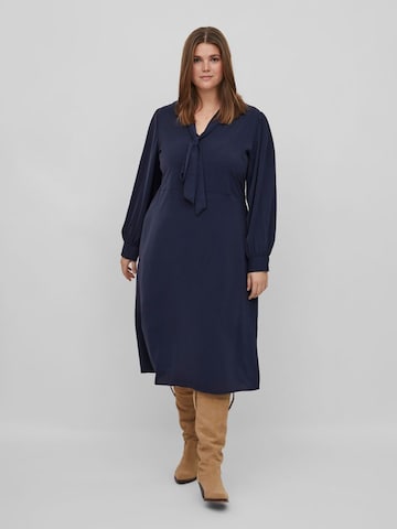 EVOKED Shirt Dress 'VIKAYA' in Blue: front