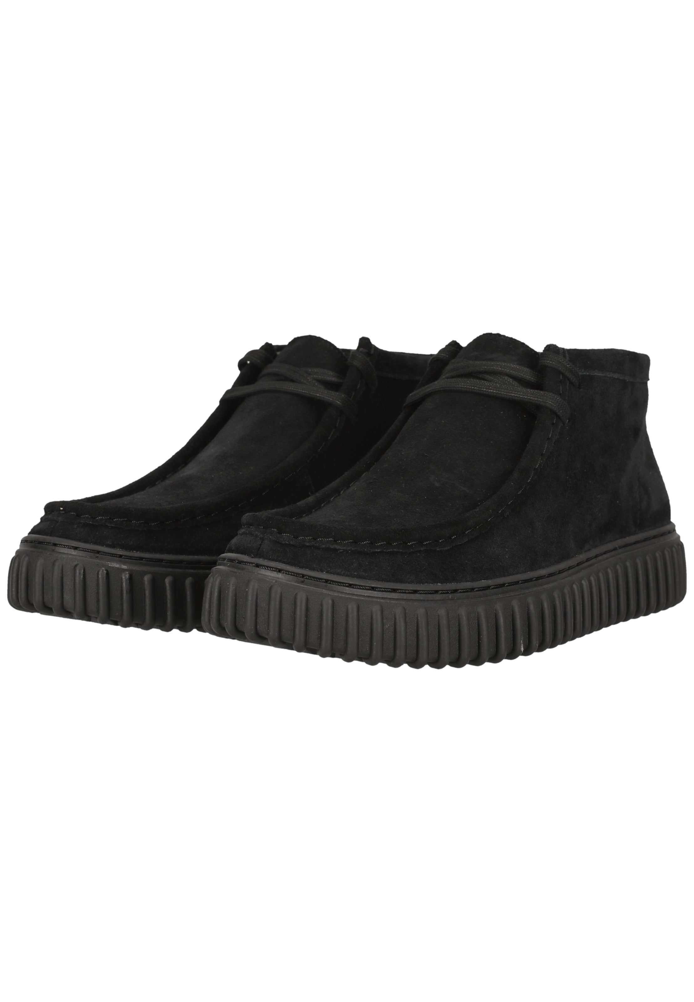 CLARKS Veterschoen 'Torhill Hi' in Zwart