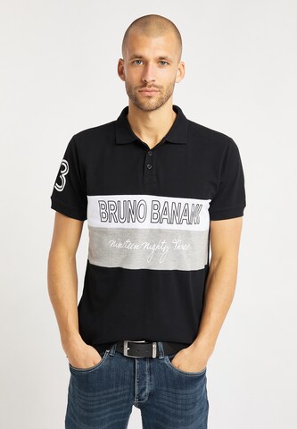 Bruno Banani Poloshirt 'Woods' in Schwarz: Vorderseite