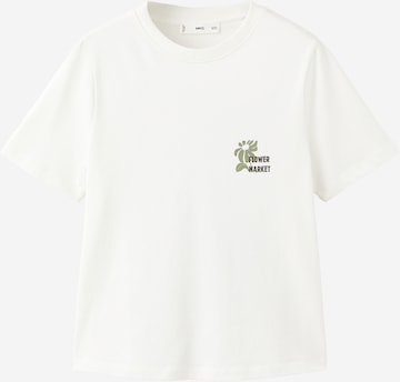 Maglietta 'ILUSTRA' di MANGO in bianco: frontale