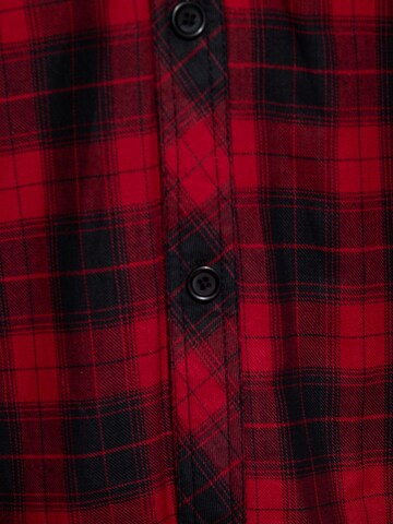 King Kerosin Regular fit Button Up Shirt in Red