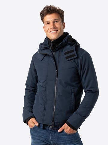 Superdry Performance Jacket 'New Ottoman Arctic' in Blue: front