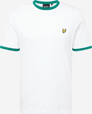 T-Shirt 'Ringer' Lyle & Scott en blanc : devant