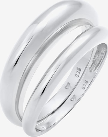 ELLI PREMIUM Ring 'Bandring' in Silber: predná strana