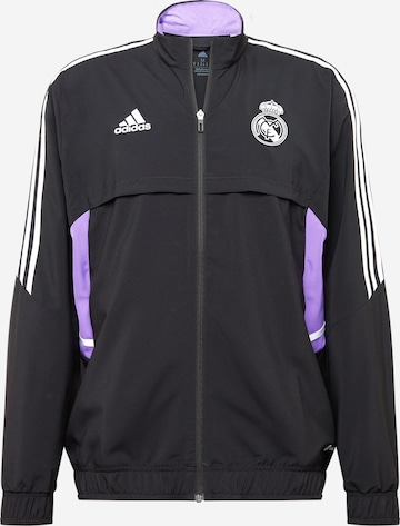 Geacă sport 'Real Madrid Condivo 22' de la ADIDAS SPORTSWEAR pe negru: față