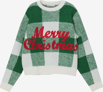 Pull&Bear Sweater in Green: front