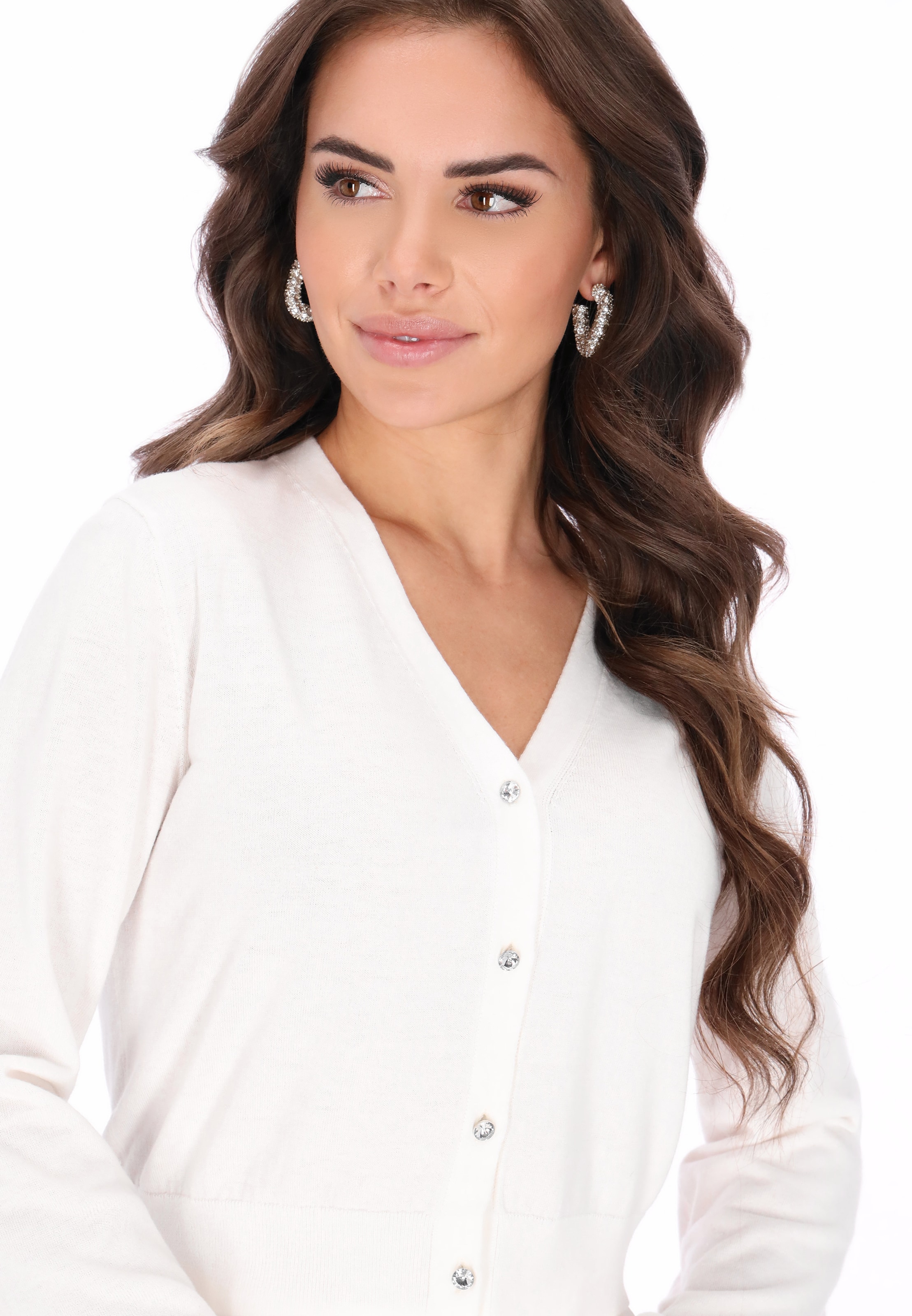 Cardigan faina en blanc