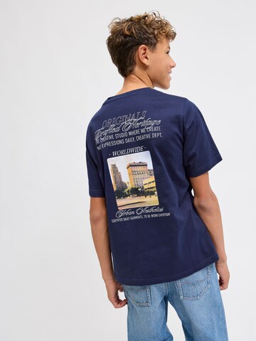T-Shirt Jack & Jones Junior en bleu : devant