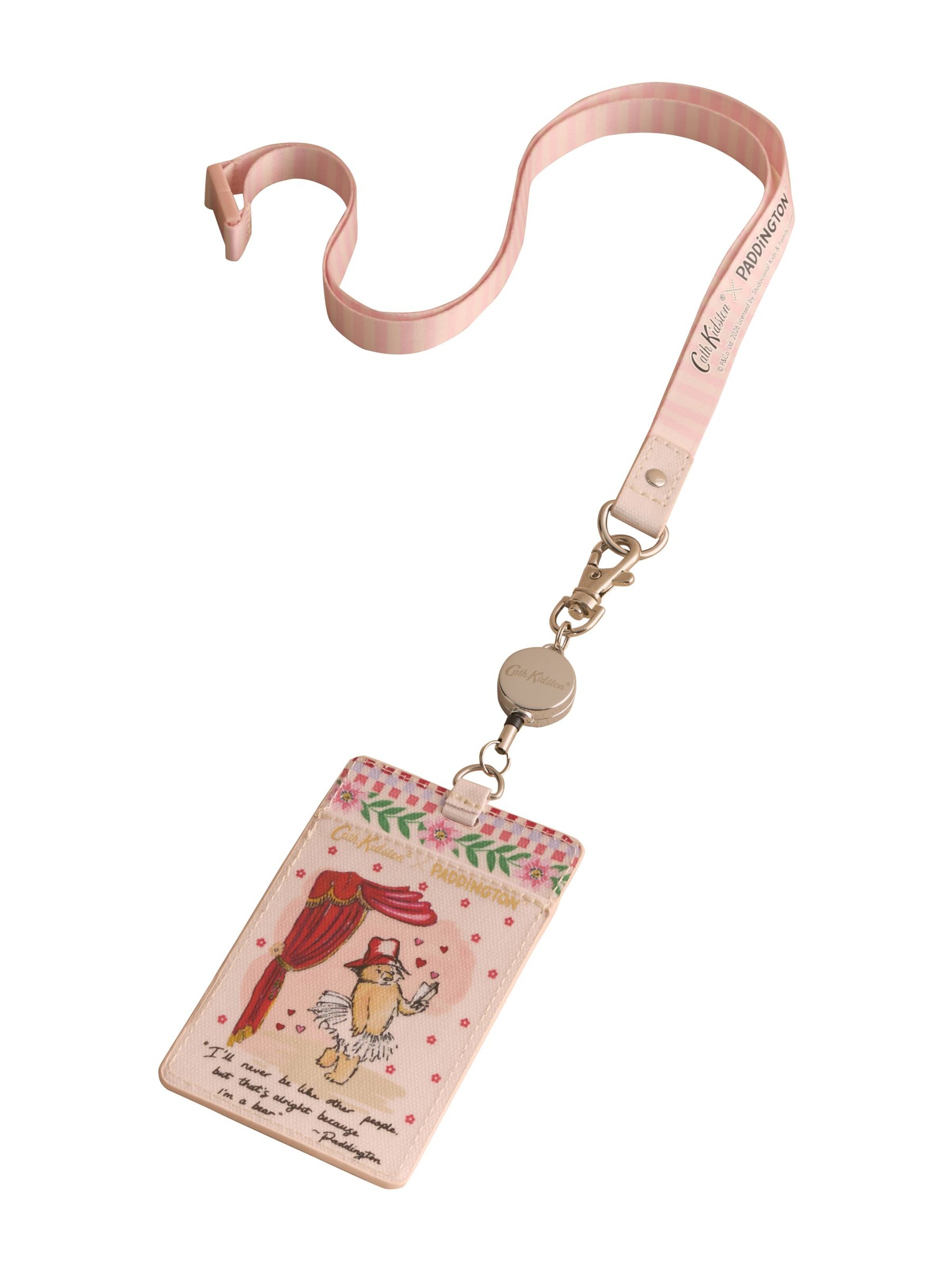 Portachiavi 'Paddington Blossom' di Cath Kidston in rosa: frontale