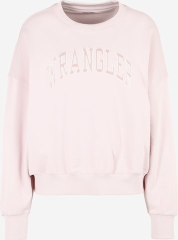 WRANGLER Sweatshirt in Roze: voorkant