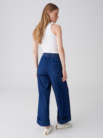 OPUS Широкий Плиссированные брюки 'Meeri joy' в Синий