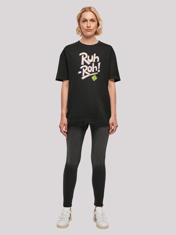 F4NT4STIC T-Shirt 'Ruh-Roh Dog Tag' in Schwarz