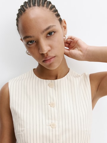 MANGO Suit vest 'MICHY' in White