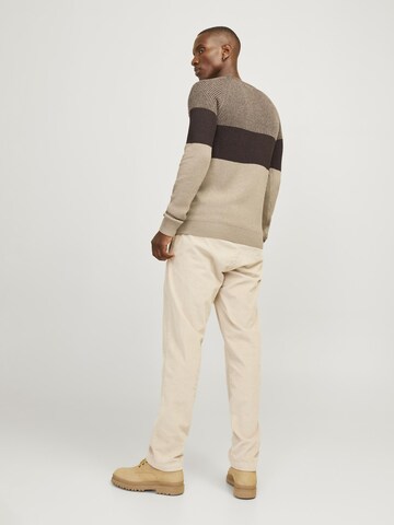 JACK & JONES Sweater in Beige