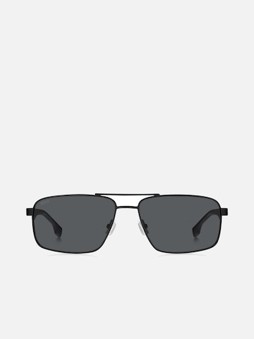 HUGO BOSS Zonnebril 'Hugo Boss BOSS 1580/S Matte black grey 59/16/145 MAN Sunglasses' in Zwart: voorkant