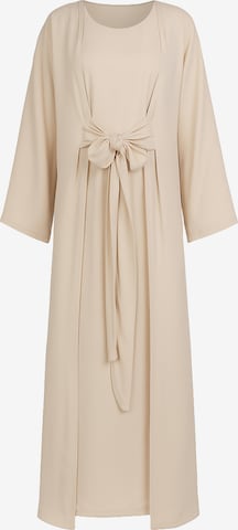 Robe Elara en beige : devant