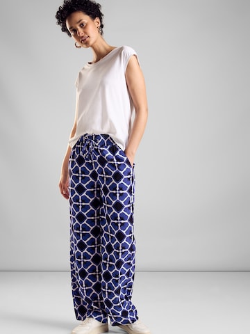 STREET ONE Loosefit Hose in Blau