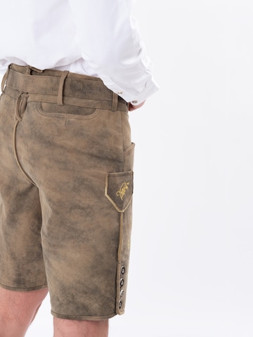 HerzSticht Regular Traditional pants 'Geissberg' in Brown
