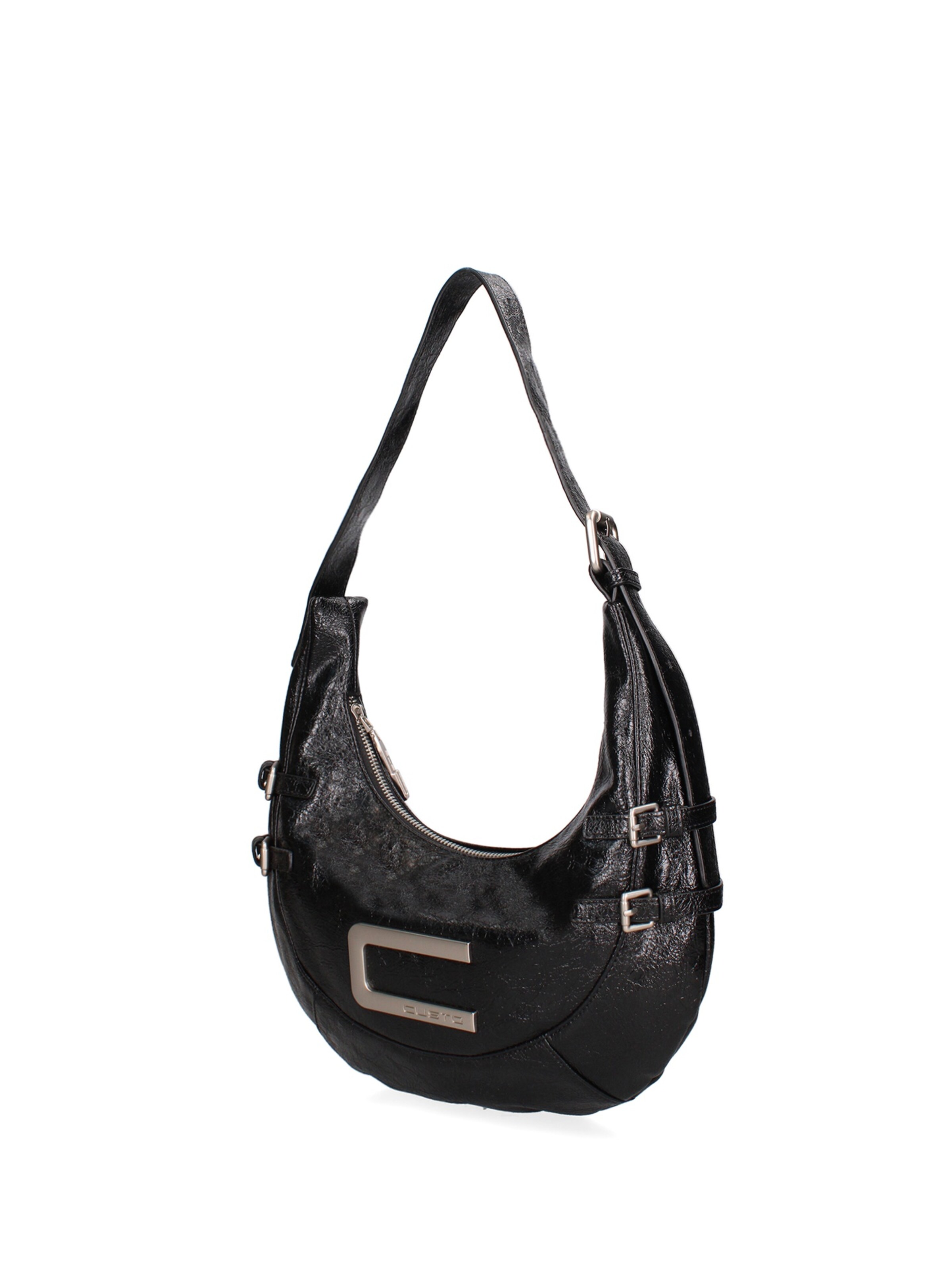 Borsa a spalla 'Lumena Lux' di Custo Barcelona in nero: frontale