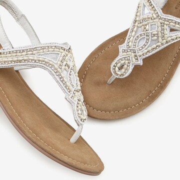 LASCANA T-bar sandals in Beige