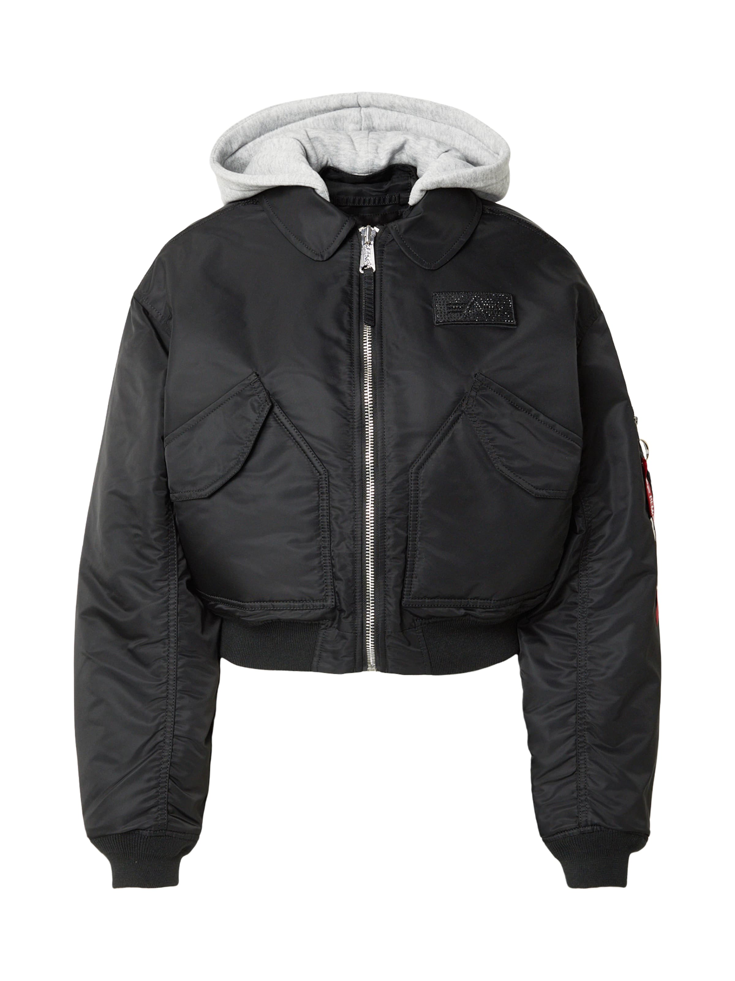ALPHA INDUSTRIES Демисезонная куртка 'CWU-45' в Черный: спереди