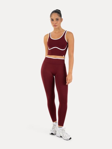Smilodox Skinny Leggings in Rood