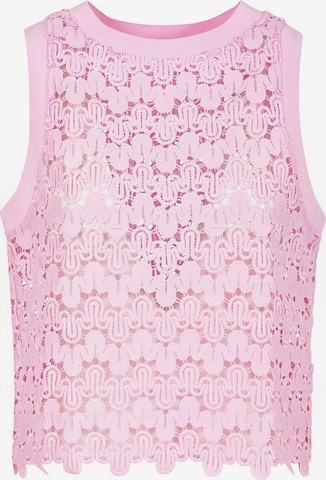 Haut ' Lace ' Coster Copenhagen en rose : devant