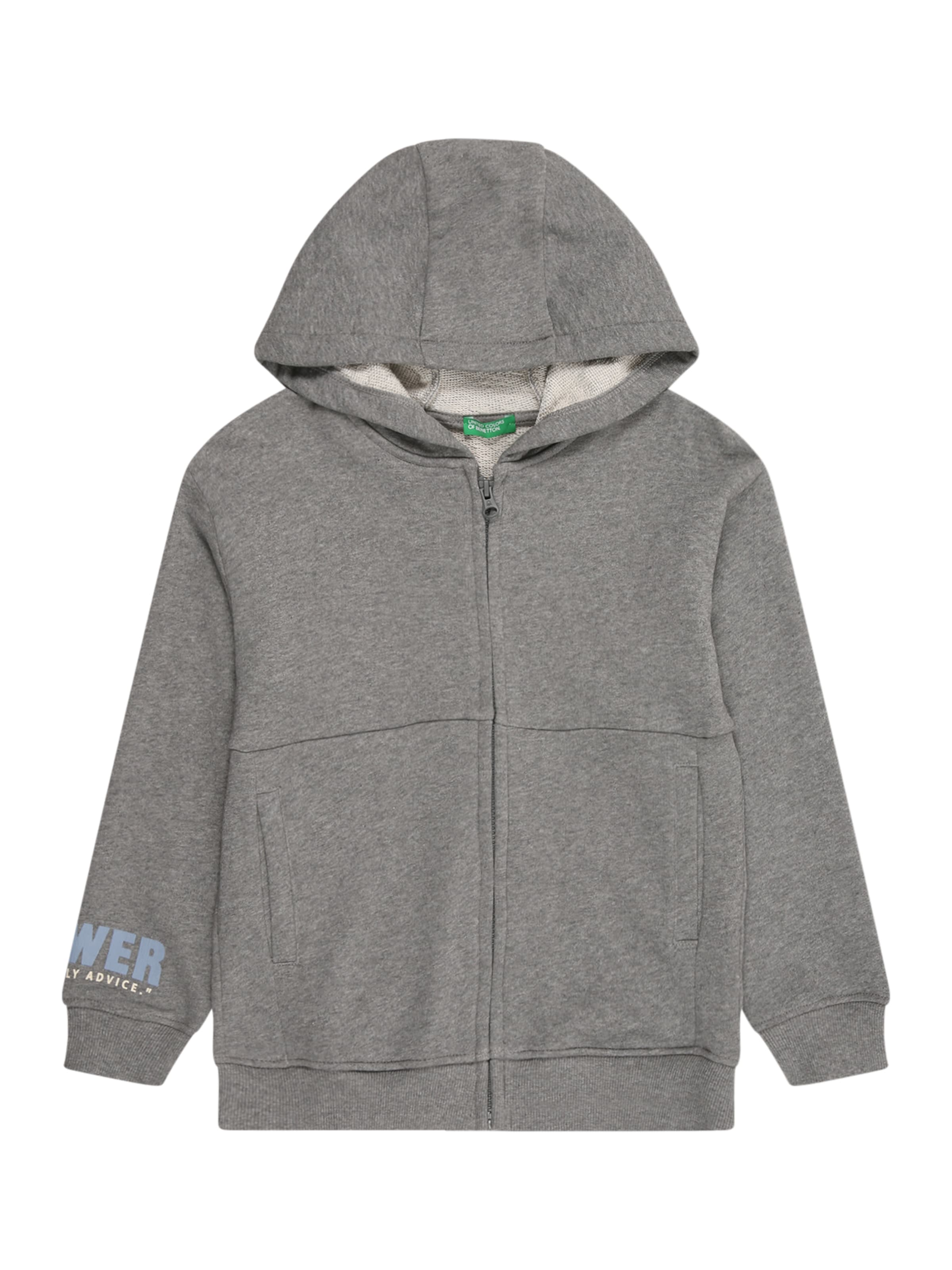 UNITED COLORS OF BENETTON Mikina – šedá: přední strana