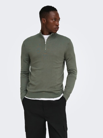 Only & Sons Trui 'ONSWyler' in Grijs: voorkant