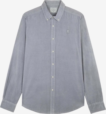 Scalpers Button Up Shirt in Grey: front