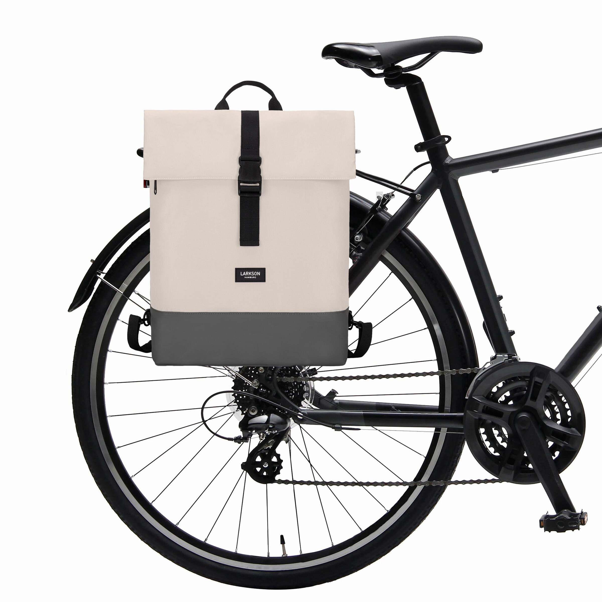 LARKSON Sports backpack 'Tammo Bike' in One Size in Sand / Grey / Black, Item view