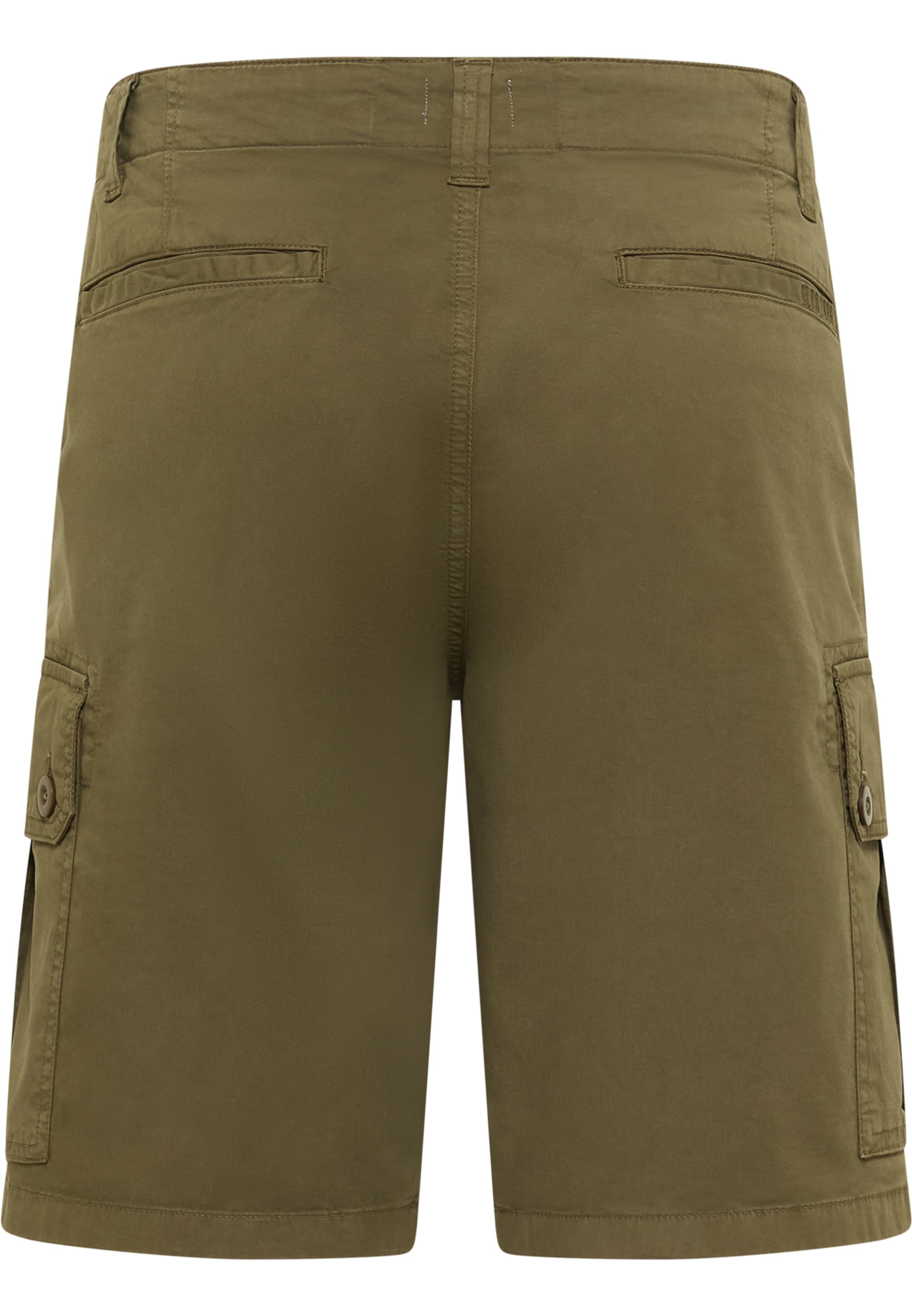 MUSTANG Wide leg Cargo Pants 'Harry Papertouch' in Green