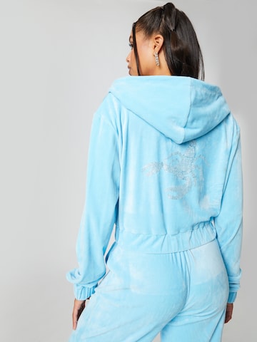 VIERVIER Sweat jacket 'Adriana' in Blue