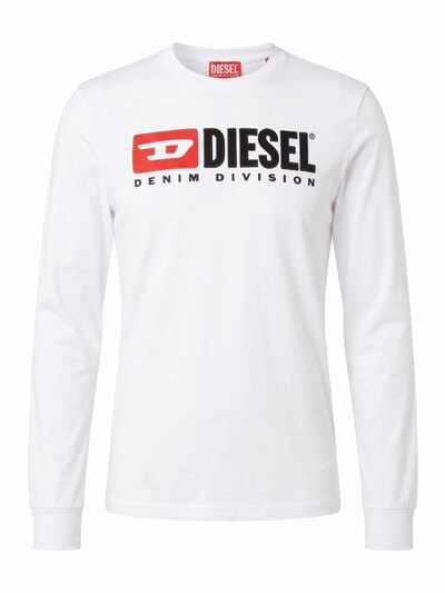 DIESEL Shirt 'T-JUST-LS-DIV' in L in White, Item view