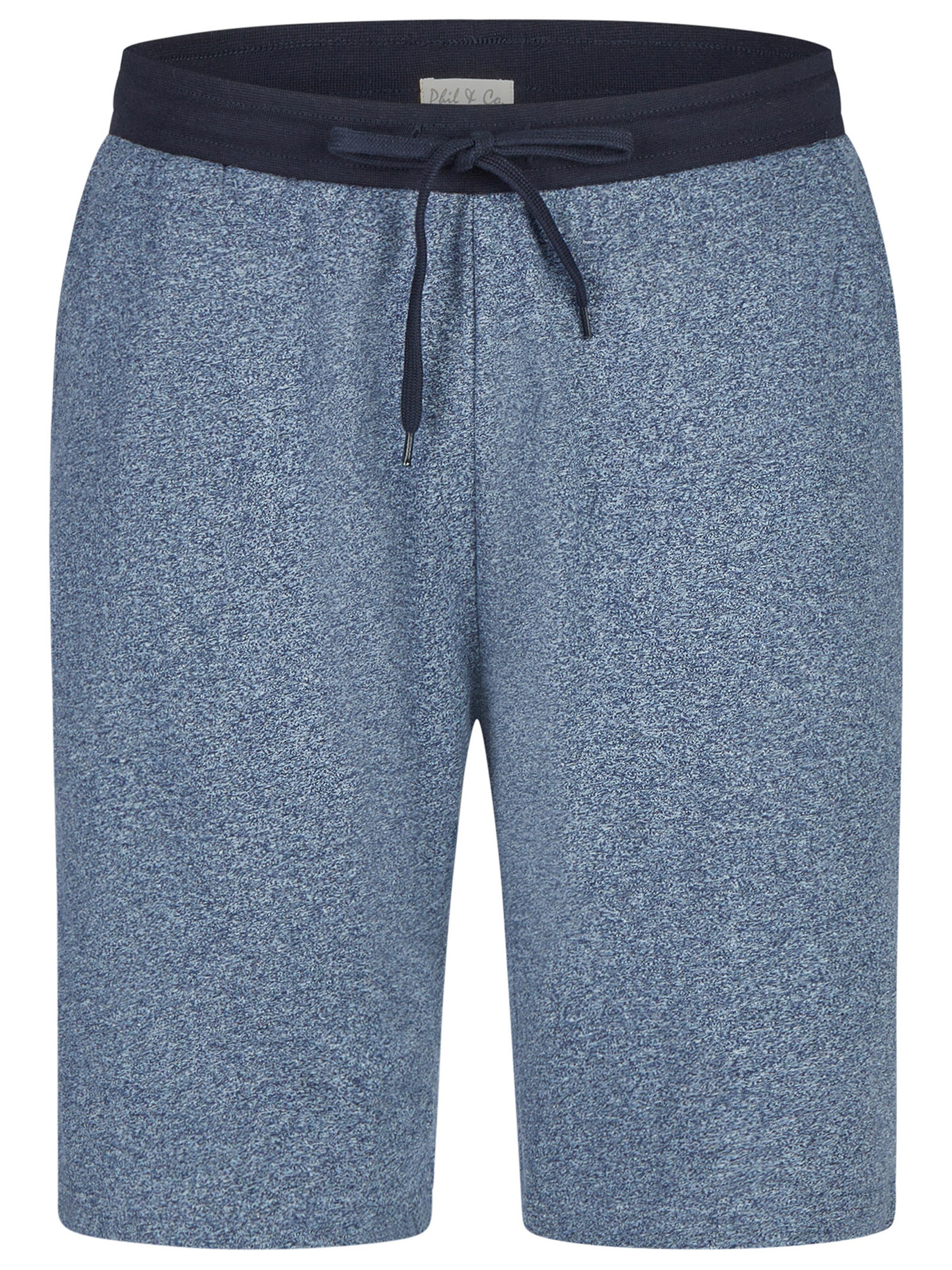 Phil & Co. Berlin Pajama short ' Classics ' in Blue