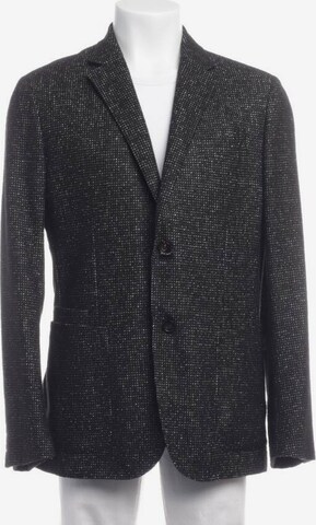 Zegna Suit Jacket in L-XL in Black: front