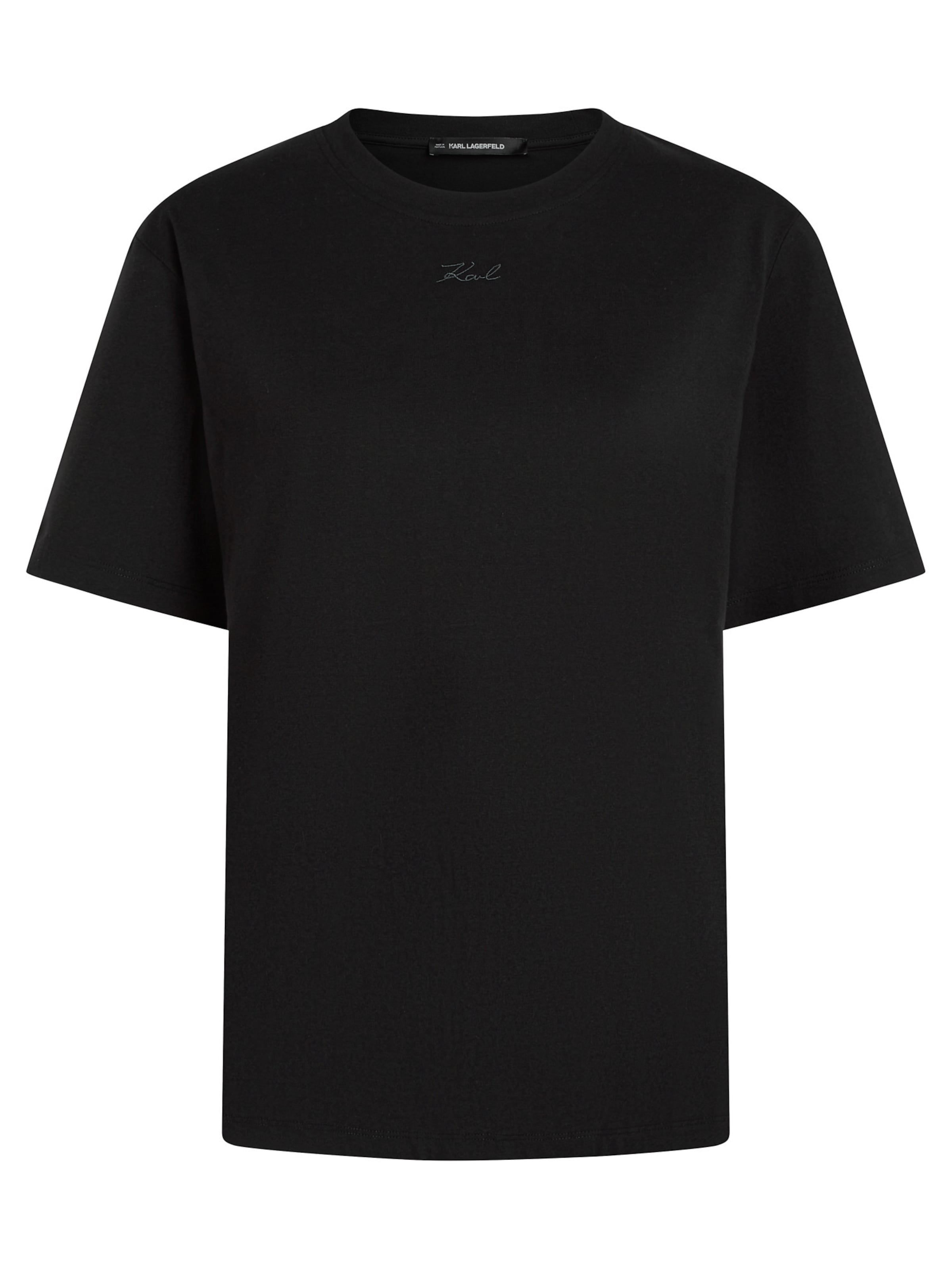 Karl Lagerfeld Μπλουζάκι σε μαύρο: μπροστά