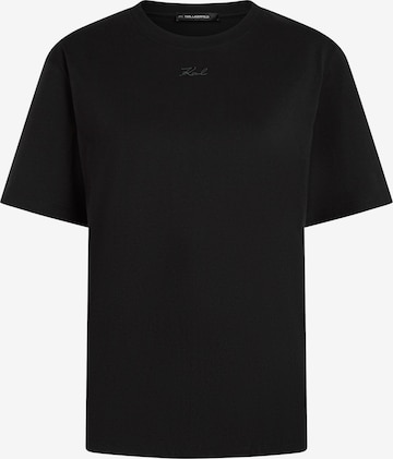 juoda Karl Lagerfeld Marškinėliai: priekis