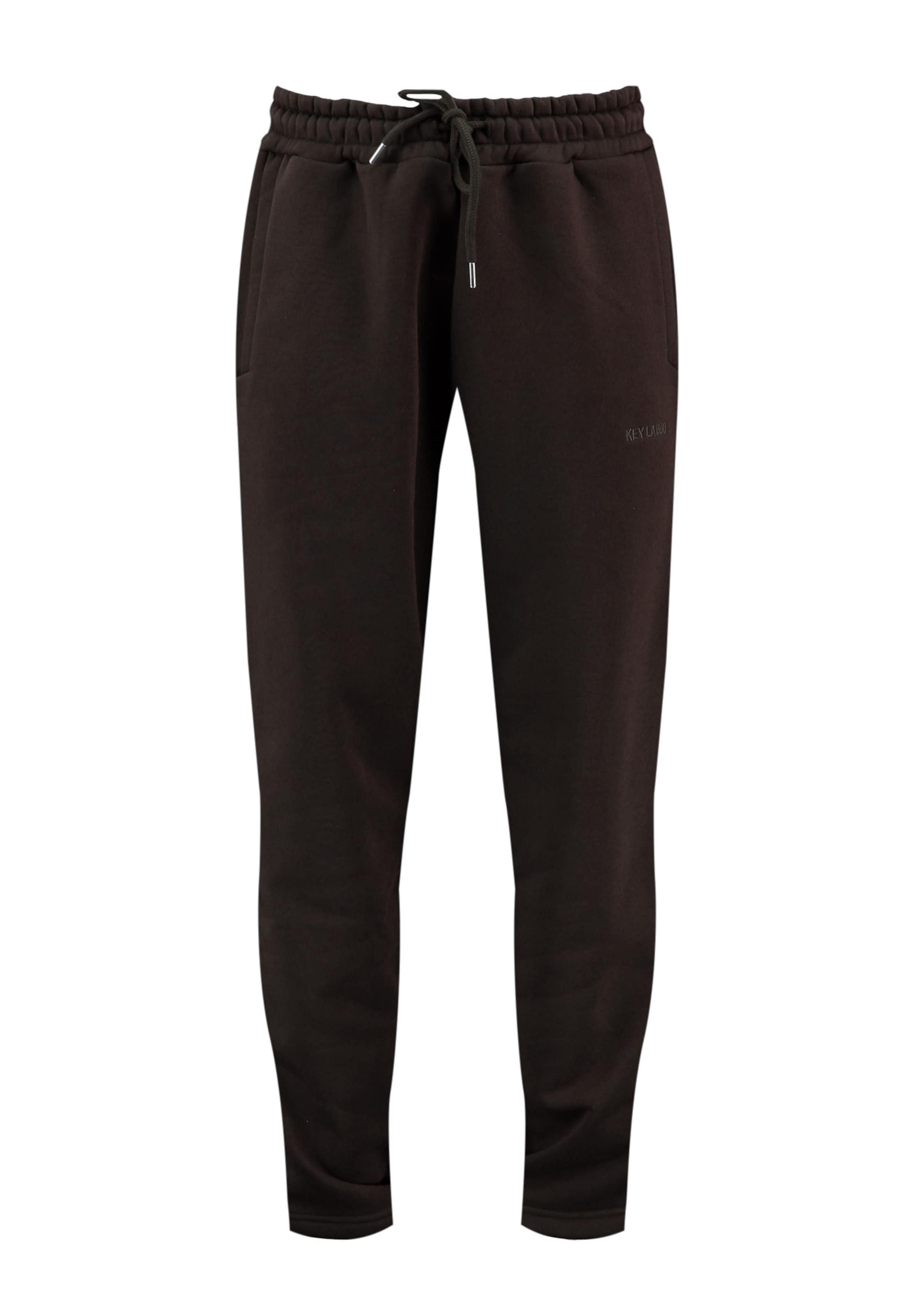 Key Largo Tapered Trousers 'Hubert' in Brown: front
