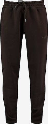 Effilé Pantalon 'Hubert' Key Largo en marron : devant