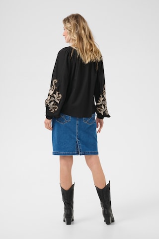 Cream Bluse 'Jessica' i sort