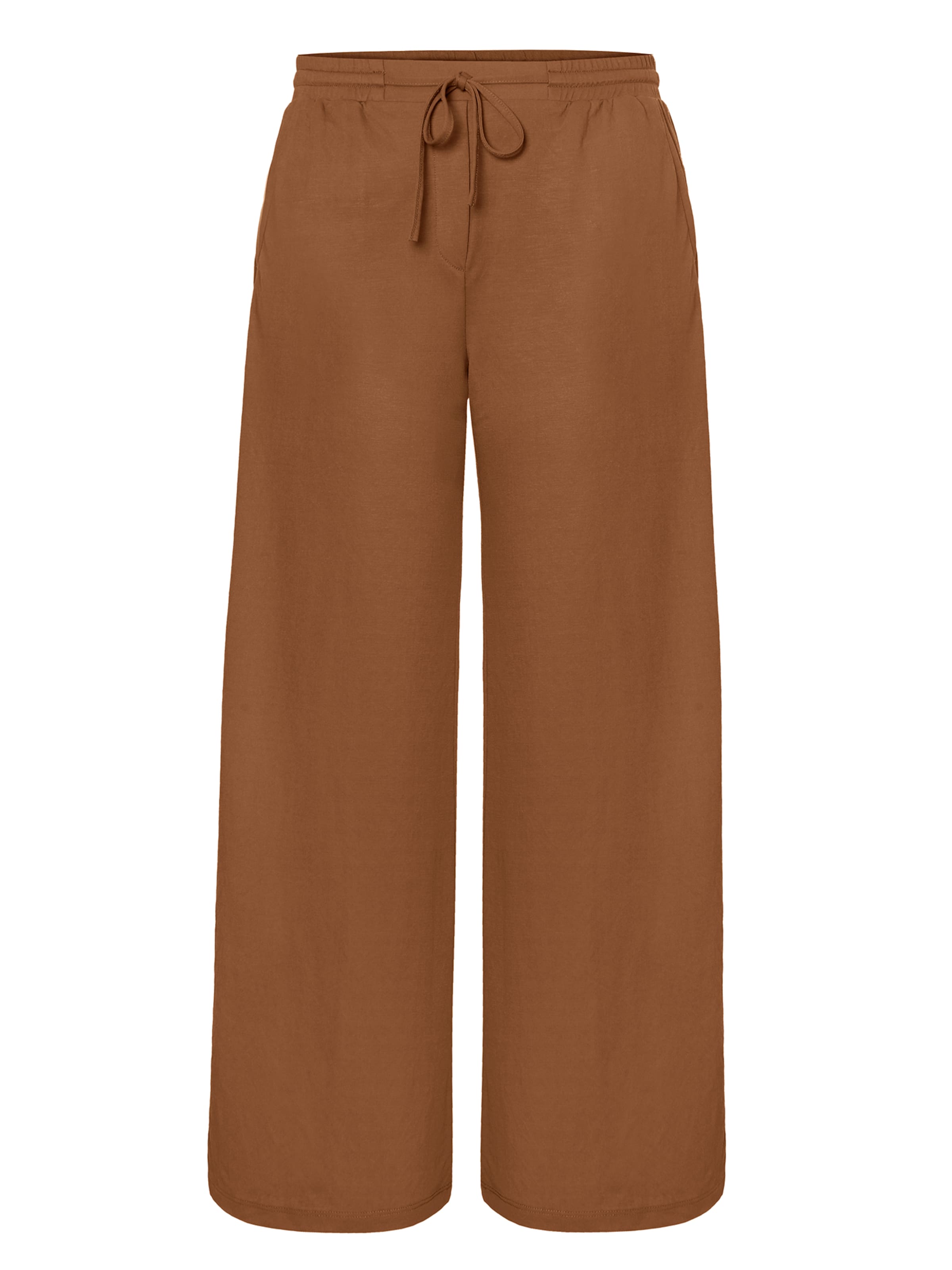 TATUUM Loosefit Παντελόνι 'NAMALIKO' σε καφέ: μπροστά